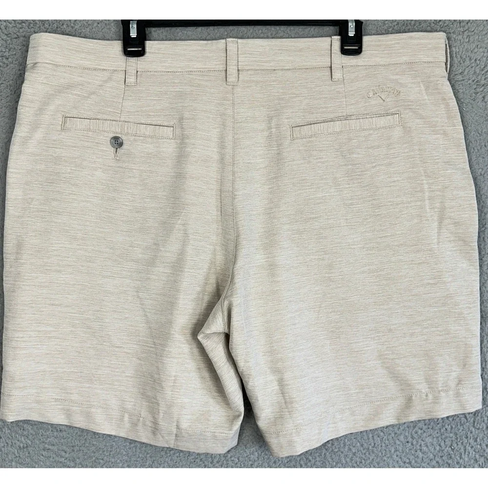 Callaway Shorts Mens 40 Beige Heathered Performance Golf Chinos Stretch Golfing
